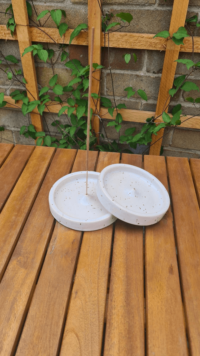 Incense holder - Speckle Cream