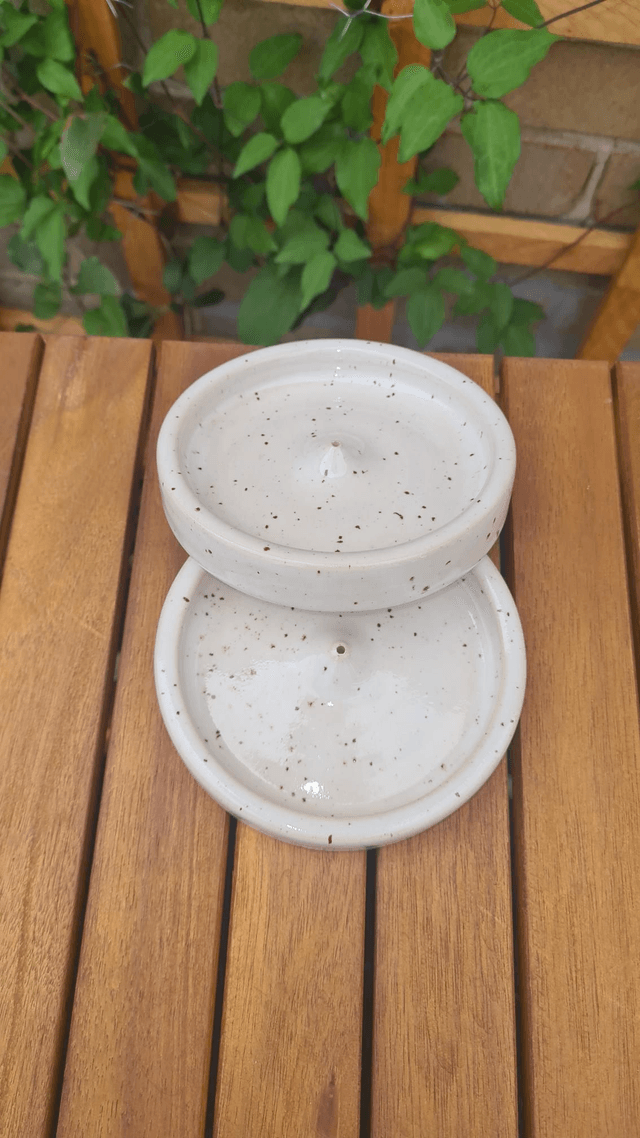 Incense holder - Speckle Cream