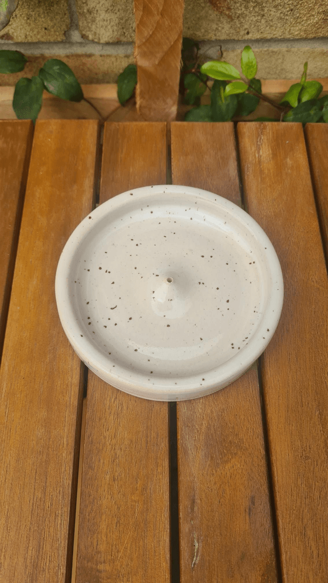 Incense holder - Speckle Cream